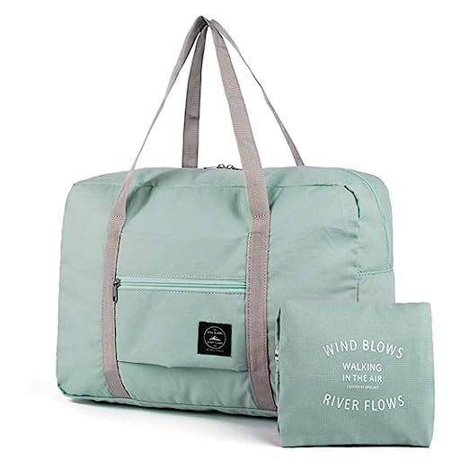 Large Capacity Folding Travel Bag Lightweight Waterproof Carry Luggage Bag Travel Duffle Handbags Waterproof Carry On Luggage Bag Lightweight Travel Luggage Bag for Women and Men (Green)-image-44