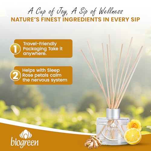 Difusor de Varillas Biogreen Ginger, Lemon & Roses 100 ml miniatura 7
