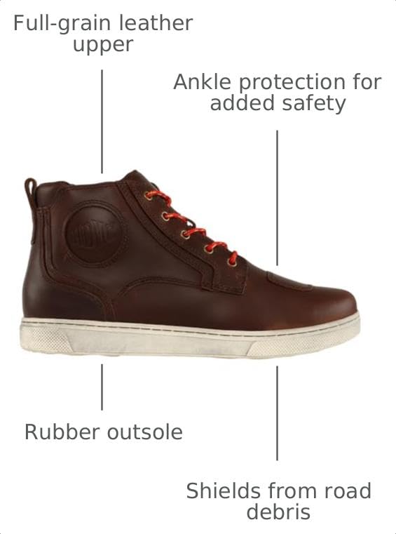 Image of Harley-Davidson Mens Bateman Ankle Pro Riding Sneakers Shoes Casual