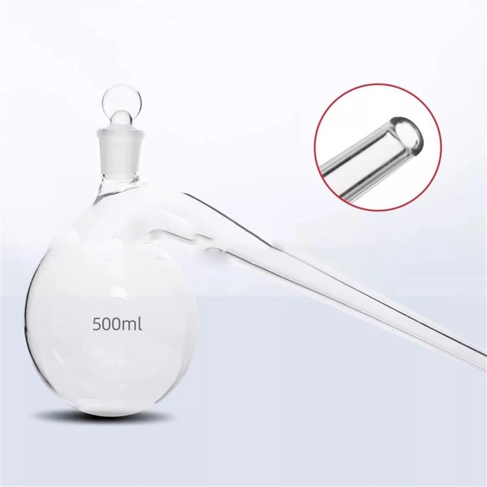 Bottiglia di storta in vetro da laboratorio con collo(1000ml)