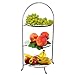 Kerafactum dekorative Telleretagere Etagere Tellerständer Servierständer Ständer Tellerhalter Tischetagere Tischständer Obstschale Obstteller 3 Stufen Etagen Höhe 48 cm für Teller bis Ø 31 cm