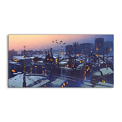 Tableau en verre trempé haute définition 100x50cm art mural luxe