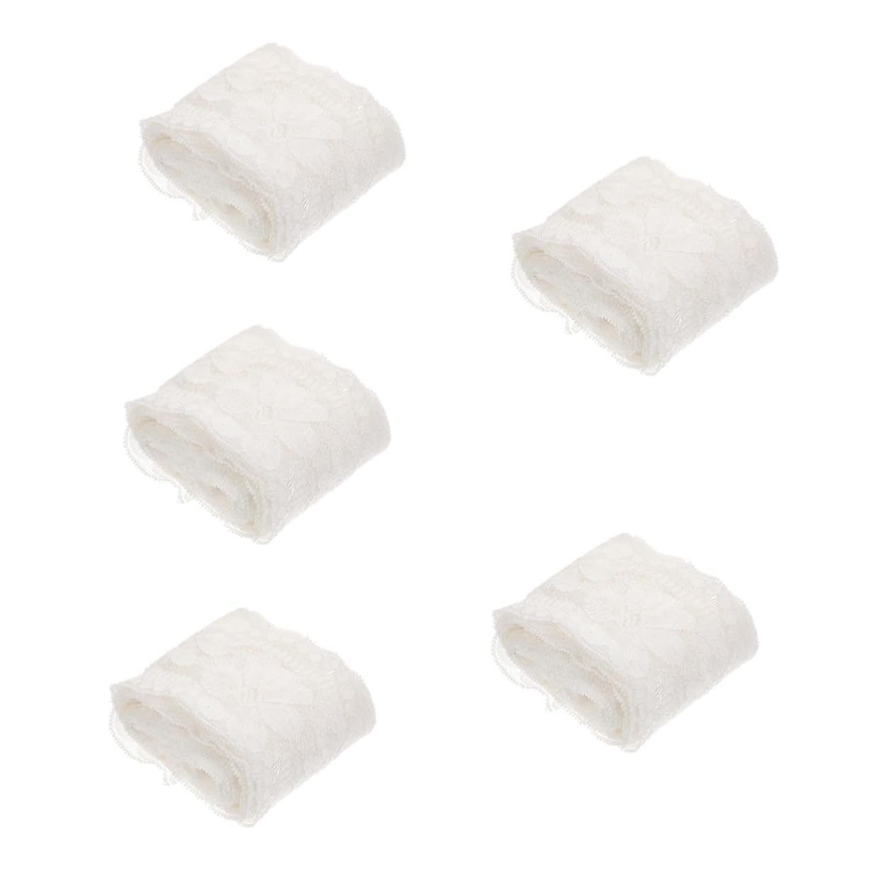 EXCEART 5piezas Lazo De Encaje Elástico Para Ropa Decoración Elegante Para Costura Para Vestidos Manualidades y Accesorios De Moda Metros