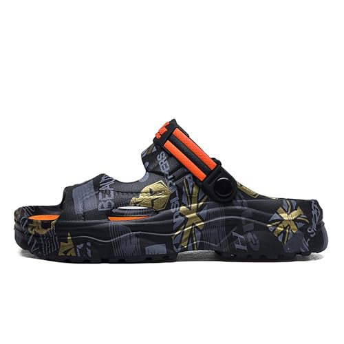 Men's Beach Shoes, Comfortable and Lightweight in Summer, Flat Sandals, one line Slippers, Lazy Shoes