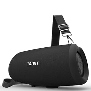 Tribit StormBox Lava Portable Bluetooth Speaker, 80W Loud Wireless Speaker, 24H Playtime, IP67 Waterproof, Bluetooth 5.4, Custom EQ, XBass, Built-in Mic, TWS Pairing for Camping/Beach/Party/Outdoor