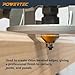 POWERTEC 72256 Rail Coping Sled with 45 Degree Chamfer Router Bit, Precise Cutting Rail and 1/2