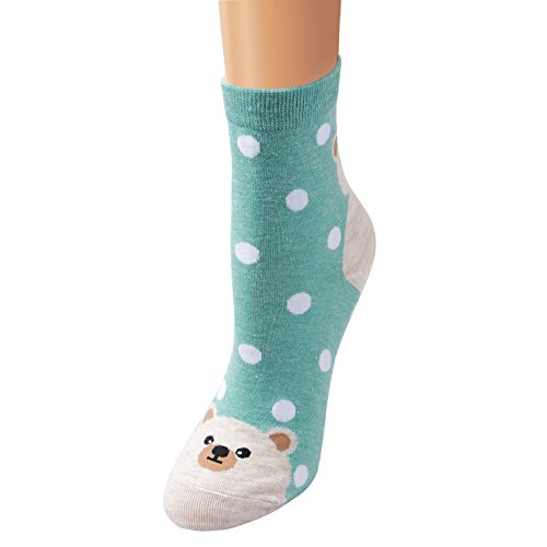 Image of Cute Animal Design Women's Socks Casual Cotton Crew Novelty Socks