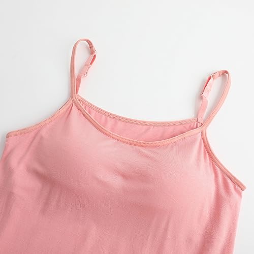 Image of Womens Modal Built-in Bra Padded Camisole Yoga Tanks Tops