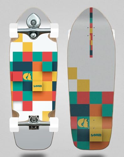 Sakari Surfskate Complete With Buri Surf Skate Skateboard Trucks - Pinax Neme 9.65x30.11 Maple Sakari Surfskate Complete With Buri Surf Skate Skateboard Trucks - Pinax Neme 9.65x30.11 Maple