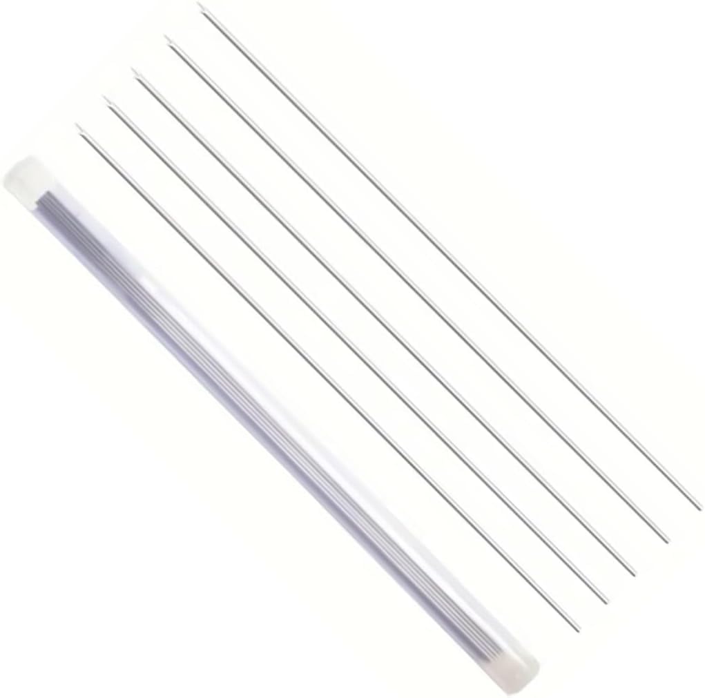 AMZfishing 5 aghi per esche XL con faretina, aghi per vermi, aghi per wattworm, ago per wattworm, ago per vermi