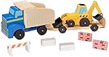 Melissa & Doug Classic Toy Dump Truck & Loader (Frustration-Free Packaging)