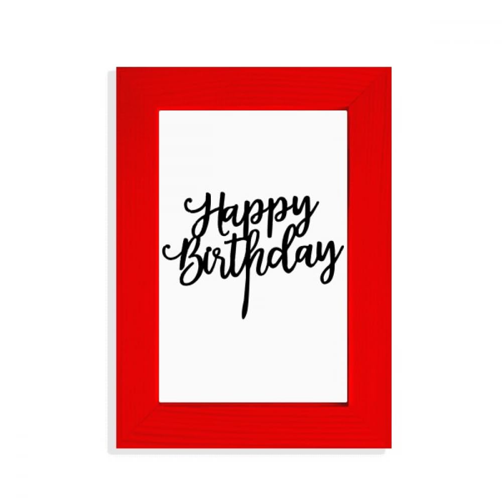 Cadre photo rouge joyeux anniversaire pour illuminer votre salon