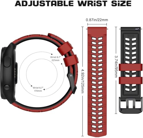 Image of Zitel Band Compatible with Huawei Watch GT 6 Pro /GT 6 46mm, GT 5 / GT 5 Pro 46mm, GT 4 46 mm, GT 3 / GT 3 Pro, GT /GT 2, GT 2 Pro /GT 2e, Watch 4 /4 Pro, 3 /3 Pro - 22mm Sports Straps