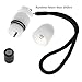 SecurityIng 1Pc Underwater Strobe Signal Light Scuba Night Dive Marker LED Flashy Safety Lamp Firefly Diving Beacon Beam 200M Underwater 200 Hour Duration with Battery -White