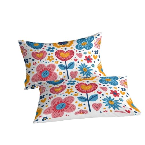 Parure de lit 3D fleurs housse de couette 140x200cm fermeture éclair microfibre