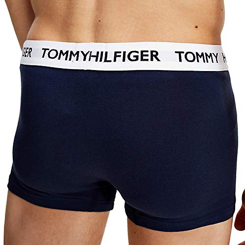 Tommy Hilfiger Men's Flag Waistband Trunks, Blue, XL3