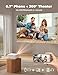 Projector with WiFi and Bluetooth [1700 ANSI & 600+ Native Apps & Compatible with Netflix] Outdoor-Projector: Electric Focus & 4P Keystone, Lisowod L02 1080P Portable-Mini-Movie-Projector with WhaleOS
