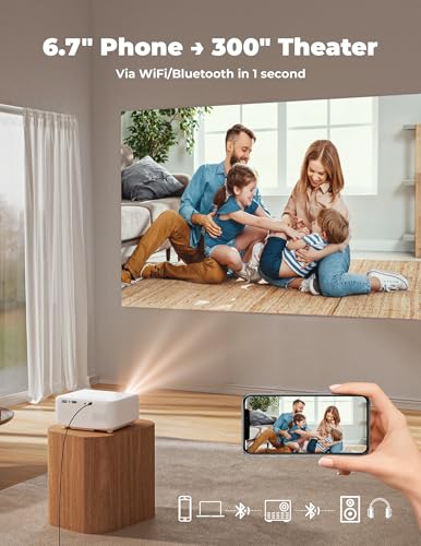 Portable Smart Projector 4K Support