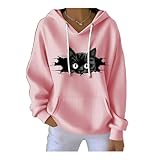 Photo Gallery felpa con cappuccio casual da donna con stampa gatto nero che sbircia halloween felpa con gatto nero ew people camicia, rosa, xl Photo Gallery felpa con cappuccio casual da donna con stampa gatto nero che sbircia halloween felpa con gatto nero ew people camicia, rosa, xl