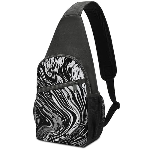 Mochila tipo sling para deporte y paseo, color blanco