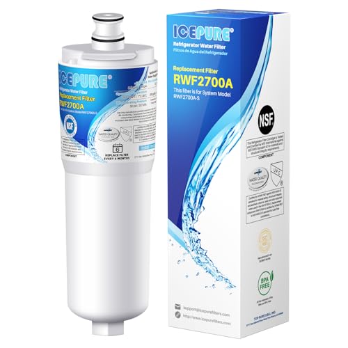 Image of ICEPURE CS-52 Refrigerator Water Filter, Compatible with Bosch 640565, Whirlpool WHKF-R-PLUS, EVOLFLTR10, Cuno CS-52, CS-51, CS-450, CS-451, CS-452, CS-512, 5553629, 5586605, W1085590, 1 PACK