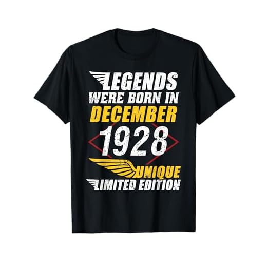 Cumpleaños Diciembre 1928 Edición Limitada Regalo Vintage Camiseta