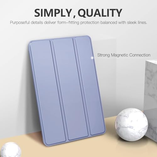Image of MOCA Case for 7.9 inch inch iPad mini 1 Mini 2 Mini 3 iPad A1432 A1454 A1455 A1489 A1601 A1490 A1491 A1599 A1600 Translucent Back Stand Flip Cover case (Lilac Purple)