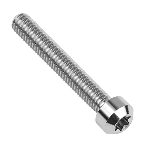 Image of Titanium Torx Square Head M6 x 10 15 20 25 30 35 40 45 50 60 65 70 80mm Screw Pack of 5 (Normal Titanium, M6x40mm)