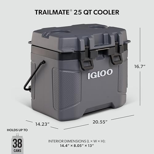Igloo, Trailmate 25 Qt Refrigeratore, Carbonite