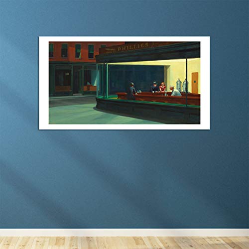 Impression Nighthawks Hopper : giclée extra large mate sous cadre élégant - 4