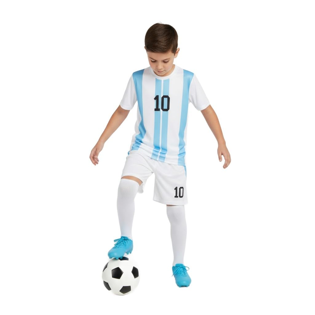 Sports, Fitness Outdoors Fan Shop Apparel Jerseys Boys' Jerseys Messi 10 8001 VG40 Parent-picture-32