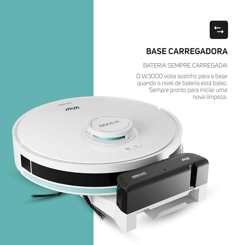 WAP Aspirador de Pó Robô ROBOT W3000, 350ml, com Sensor Anticolisão e Mapeamento LSD e SLAM, 24mbar 48W 19V Bivolt - Imagem 17
