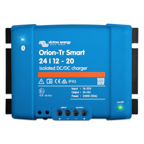 Victron Energy Orion-Tr Smart DC to DC Charger (Bluetooth) - 24/12-Volt 20 amp 240-Watt - Battery Charger for Dual Battery Systems - Isolated