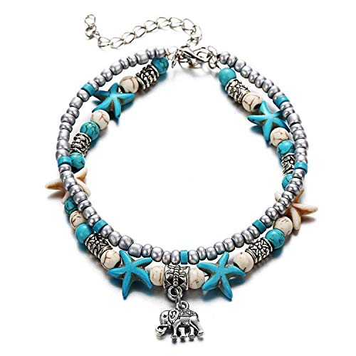 See full amazon price history chart for El Regalo Antique Silver Tone Multi Layer Turquoise Beach Beaded Bohemian Fashion Charm Anklets for Women & Girls (Elephant Charm) El Regalo Antique Silver Tone Multi Layer Turquoise Beach Beaded Bohemian Fashion Charm Anklets for Women & Girls (Elephant Charm) (B07QPDKGXX) Amazon Price History, Amazon Price Tracker