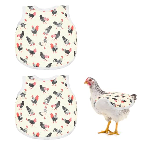 Harnais pour poules avec bande réglable protégeant le dos