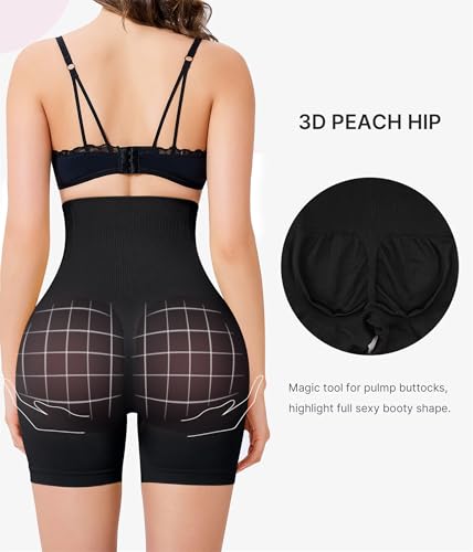 Nebility Tummy Control Shapewear Shorts High Waist Butt Lifting Panties Seamless Body Shaper Thigh Slimmer3