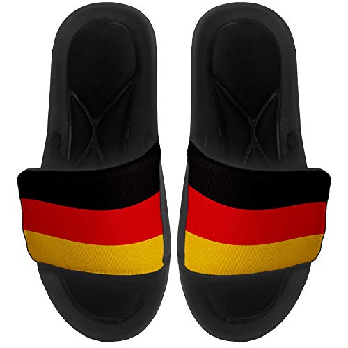ExpressItBest Cushioned Slide-On Sandals - Flag of Germany (German) - Germany Flag