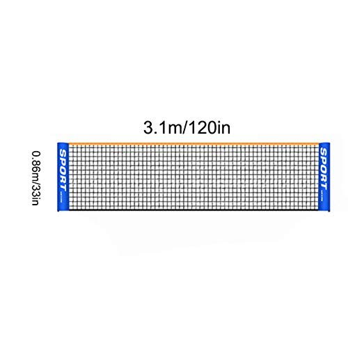 Moslate Tennisnet, 6.1m X 0.86m, Universeel, Stardard-size, Nylon, Stevig, Draagbaar Netto, Geschikt voor Tennis… - Image 3