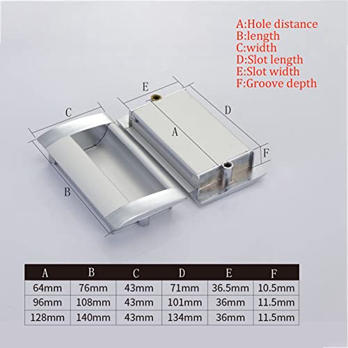 Maniglie da Incasso per Porta,2 Pz Maniglia