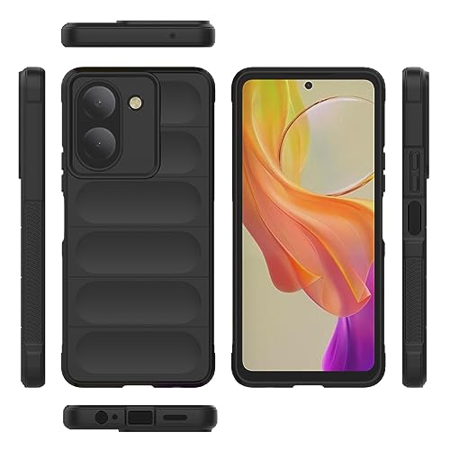 WOKEZ Fodral för Vivo Y36 4G – Mjukt TPU-Skydd, Grå Vit