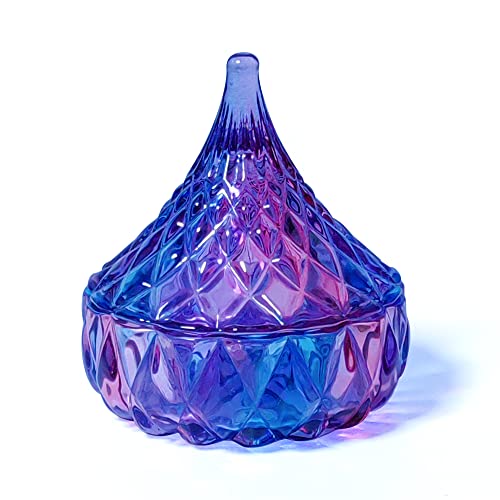 NYKAA 83ml Luxury Large Nail Dappen Dish, Nomoner Liquid Crystal Dappen Dish with Lid, for Holding Acrylic Liquid Acrylic Powder Nail decor, Chinese Tent Shaped, NC004A-Purple