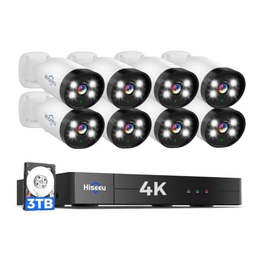 Hiseeu 4K Wired Security Camera System
