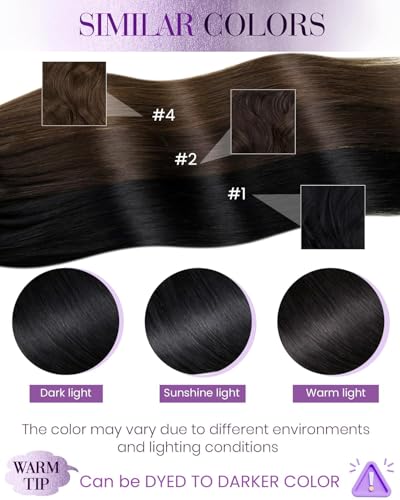 LaaVoo Microlink Hair Extensions Human Hair Jet Black 20inch Microbead Hair Extension Real Human Hair Micro Link Extensions Black Straight Hair 50gs 50g
