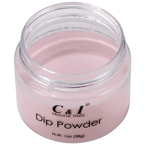 C & I Dip Powder Tauchen Pulver, Farbe # 2 Transparentes-Rosa, Gelnägel Effekt, Pulver für Nagellack, Baumeister…