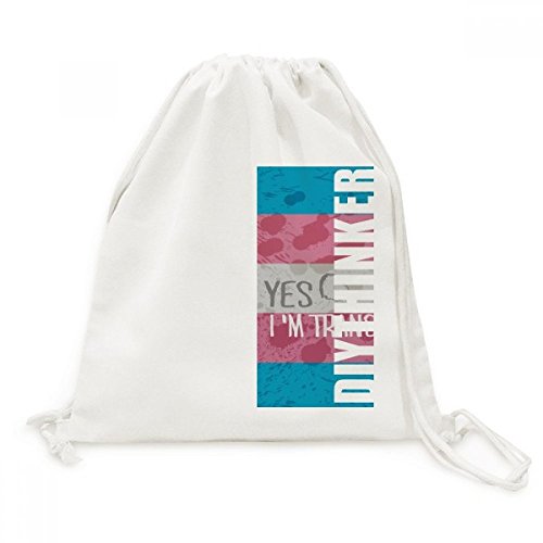 Sac LGBT en toile avec cordon pour vos festivals transgenres et sorties