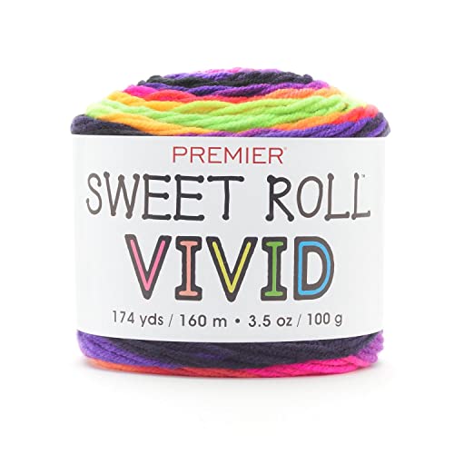 Premier Sweet Roll Vivid Yarn-Glow Worm