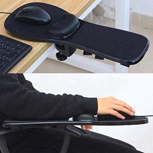 Tappetino per mouse ergonomico con poggiapolsi – Supporto per braccio resistente per casa e ufficio, comodo sollievo per mani e spalle, perfetto per estendere la sedia da scrivania