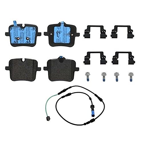 Rear Brake Pad Set & Wear Sensor Compatible with BMW G12 G14 G15 M760i M850i xDrive