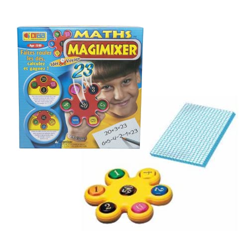 Descrizione prodotto : Un gioco ideale per allenarsi al calcolo mentale risolvendo le operazioni mentre si divertono.L'obiettivo: proprio come l'account è buono, basta trovare il totale dei 2 dadi neri (dopo la manipolazione del Magimixer) combinando (per operazioni di calcolo) tutti i dadi colorati.