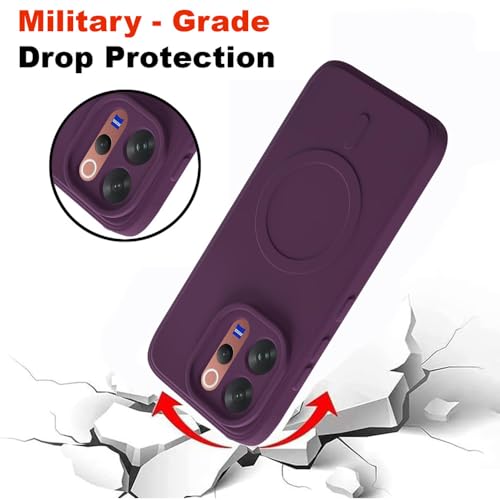 Image of Back Cover Compatible with Vivo V70 5G | MagFit Ring Design (Non-Magnetic) | Shockproof Case | Anti-Slip Grip | Raised Camera Edges | Slim Protective Case for Vivo V70 5G (Purple)
